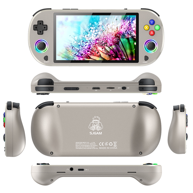 2026 NEW M22pro Portable Retro Handheld Game Console 5-Inch HD IPS Screen 20000+ Games 3000mAh Battery 64GB N909 CPU 2GB RAM