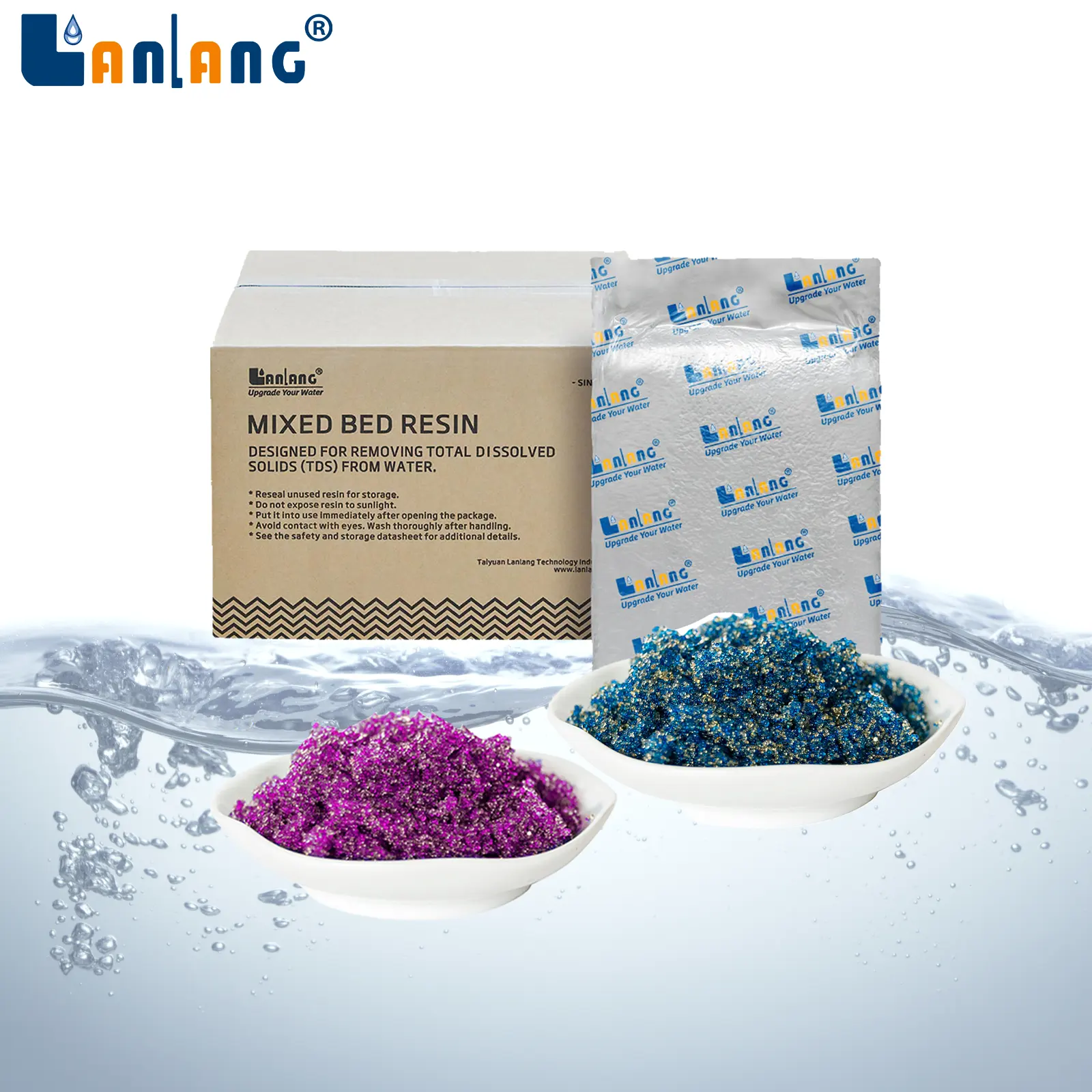 Water purify softener for window cleaning car washing dentist beauty industry DI deionized mixed bed resin