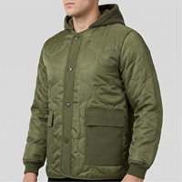 Veste d'hiver pour homme KKU-MLH-PO, style militaire vintage, doublure M65, 2-en-1, couche intérieure et extérieure, chaude, coupe-vent, boutonnée
