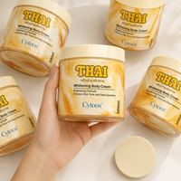 Crème Corporelle Éclaircissante Thaïlandaise pour le Visage, Crème Hydratante Éclaircissante aux Perles, Sans Cruauté Animale, pour Peaux Noires et Peaux Claires