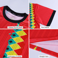 Camiseta de Fútbol Personalizada con Jacquard Brillante, 180g, Corte Holgado, Estilo Africano Étnico Geométrico, Uniforme de Equipo Sublimado