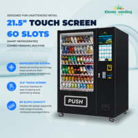 Distributeur automatique de snacks commerciaux, distributeur automatique de nourriture et de boissons, machine de vente au détail intelligente combinée, distributeur automatique réfrigéré