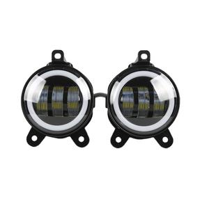 Fari Fendinebbia LED per Auto e Camion, 4 Pollici, Impermeabili IP68, 30W, con Anello Luminoso, Accessori Offroad - Product Image 1