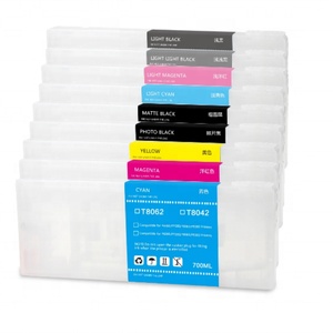 Cartucho de Tinta Recargable Vacío Supercolor T8041-T8049 con Chip de un Solo Uso para Impresoras Epson Surecolor P6000 P7000 P8000 P9000 - Product Image 1