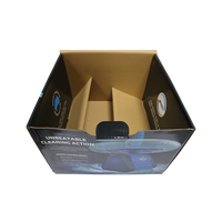 Boîte en carton ondulé portable haute résistance ODM, écologique, imperméable, imprimée sur mesure pour l'électronique et la maison