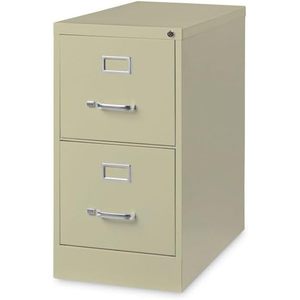 Alera Putty Two-<b>Drawer</b> Economy Vertical <b>File</b> Letter-Size 15 X 26.5 X 28.37 Metal <b>Drawers</b> - Product Image 3