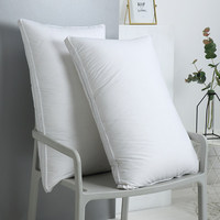Oreillers de lit en coton de taille personnalisée rembourrés de microfibres résistant au satin Oreiller Hilton pour un sommeil sain Coussin rectangulaire avec logo personnalisé