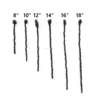 Estensioni di Capelli Umani Dreadlocks Intrecciati all'Ingrosso, Microlocks e Sisterlocks, Larghezza 0,4-0,8 cm