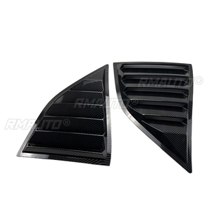 For 2008-2023 Dodge Challenger Rear Side <b>Window</b> Shutter Louvers Scoop <b>Cover</b> Vent Car Accessories Auto Parts Matte Black - Product Image 2