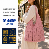 Sac fourre-tout bleu en maille ajourée, texture losanges, sac à bandoulière souple, décontracté, pour le shopping et la plage, crochet, logo personnalisé, vente en gros, OEM
