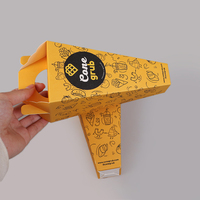 Biodégradable bulle gaufre crêpes Pizza boîte porte-papier cône conteneur pour emballage alimentaire écologique