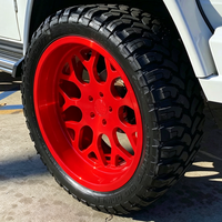 Jantes forgées SL 22X12 24X12 24X14 26X14 28X16 5x5.5 8x180 6x5.5 à déport profond polies avec capuchons flottants pour GMC Sierra 1500 3500