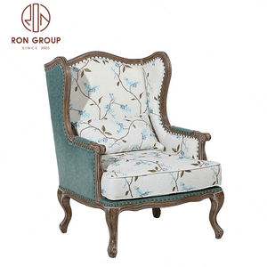 Sillón Individual de Madera con Respaldo Alto, Diseño Moderno, Estilo Antiguo, Muebles de Lujo, Tapizado en Tela y Cuero, <span class=keywords><strong>para</strong></span> Bodas, Precio Económico al por Mayor - Product Image 6