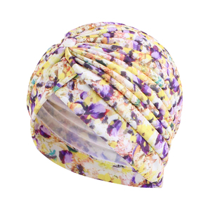 <span class=keywords><strong>Bonnet</strong></span> imprimé floral, Turban pour femmes, nouvelle collection, couvre la tête, <span class=keywords><strong>chimio</strong></span>, perte de cheveux, chapeau de sommeil - Product Image 3