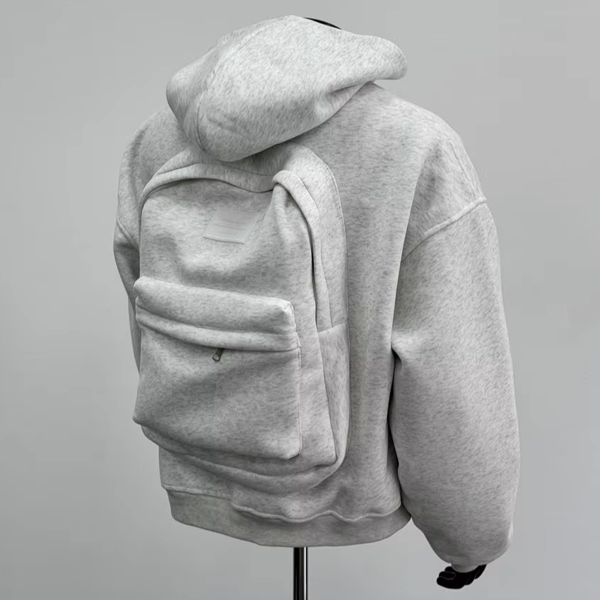Hoodie Reversible Backpack Convertible Jacket Backpack Backpack