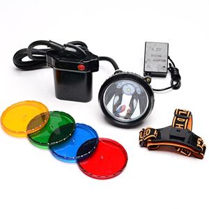 مصباح حماية قابل لإعادة الشحن خوذة آمنة مقاومة للانفجار مصباح تعدين مصباح أمامي مصباح IP67 ضوء أحمر أخضر - Product Image 1