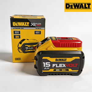 Batteries Li-ion Dewal XR Flexvolt 20v/60v MAX 15.0ah DCB615 pour perceuse et meuleuse Dewal, outils sans fil haute capacité - Product Image 1