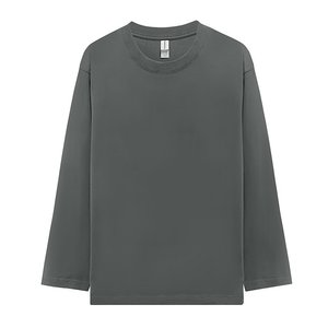 220G Chải Kỹ Chặt Chẽ Siro Vòng Cổ Dài Tay T-Shirt Trống Áo Thun Cho Cả Hai Người Đàn Ông Và Phụ Nữ In Tùy Chỉnh Áo Phông Số Lượng Lớn Bán Buôn - Product Image 5