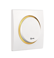 Interrupteurs muraux durables à un seul pôle, norme européenne, 10A, matériau PC blanc, bouton poussoir, 250V, modernes, pour la maison et le bureau