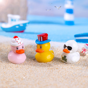 Multicolor <strong>Easter</strong> Mini Resin Ducks to Hide Miniature Ducks Figures Crafts <strong>Ornaments</strong> for Fairy Garden Dollhouse Micro Landscape - Product Image 5