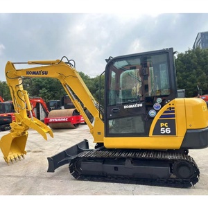 Miniexcavadora Usada Komatsu PC56 PC56-7, Máquina de Construcción Mini de 6 Toneladas, Excavadora KOMATSU PC56-7 en Venta - Product Image 1