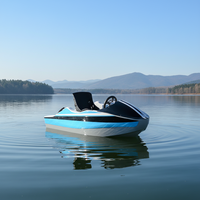 Mini bateau de jet-ski électrique haute performance 18kW, kart à eau 72V avec marche arrière rapide et lente