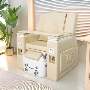 Sillón de Pedicura Multifuncional de Lujo Moderno, Sillón Reclinable para Salón de Uñas y Pestañas, Sillón de Pedicura con Masaje Eléctrico y Terapia de Baño de Pies - Product Image 4