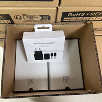 Adaptor Tipe-C EP-T4511 Asli 45W PD Pengisian Daya Super Cepat USB C Power Adapter Pengisi Daya Cepat Tipe C untuk Samsung S25 S24 Ultra