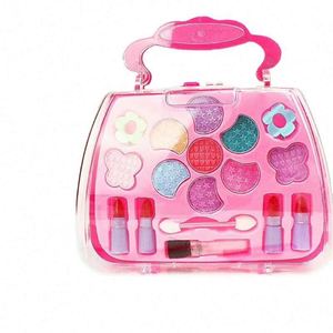 Nouveau kit de maquillage pour filles, lavable, DIY, princesse, cadeau, fards à paupières, rouges à lèvres, jeu d'imitation, beauté, jouets, avec sac cosmétique - Product Image 1