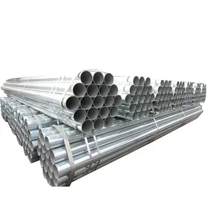 Tubo de aço galvanizado por imersão a quente ASTM GI DN150 DN200 SCH40 SCH80 Q235 SS400 de alta qualidade