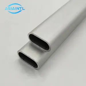 Tubo de aluminio redondo ovalado, aleación extruida anodizada 6061 6063, gran oferta