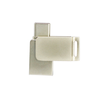 Clé USB C personnalisée avec logo, 64 Go, mémoire flash, en vrac, pas cher, en métal, type C, OTG, lecteur flash 2.0, disque U, 8 Go, 16 Go, 32 Go, clé USB