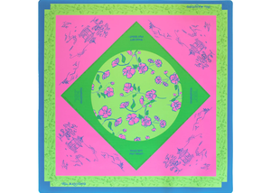 Tapis de Mahjong Rouge Moderne Pliable Antidérapant en Caoutchouc Écologique Silencieux avec Bord Verrouillable Lavable Impression <span class=keywords><strong>HD</strong></span> Pièce Unique pour Plateau 4 Joueurs - Product Image 5