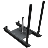 Traineau de musculation professionnel noir pour salle de sport, modèle 5 poteaux, pour entraînement intensif et compétition Cross Fitness