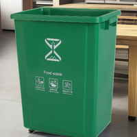 XJH 10L PP Matériau sans couvercle Gestion facile des déchets pour une utilisation de bureau sans couvercle Poubelle rectangulaire en plastique