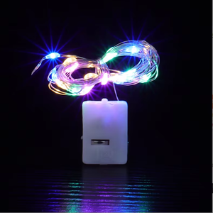 Guirlande lumineuse à piles en fil de cuivre 10/20/30 LED, 3 modes, source lumineuse LED de <span class=keywords><strong>Noël</strong></span> 1m/2m/3m, <span class=keywords><strong>décoration</strong></span> intérieure/extérieure - Product Image 4