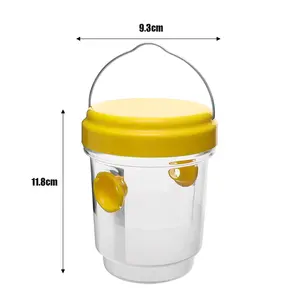 Caja de trampas transparentes reutilizables, impermeable, para colgar al aire libre, trampa para avispas, atrapamoscas de frutas, herramienta de Control de plagas para equipos de cría de animales - Product Image 4