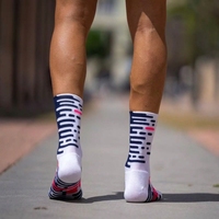 Nouvelle arrivée Compression personnalisé chaussettes de course haute élastique chaussettes de cyclisme grande marque professionnel séchage rapide GYM chaussettes de sport hommes