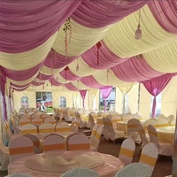 Drapé de plafond en tissu pour tentes de salle de réception de mariage, décoration suspendue pour mariages et événements festifs