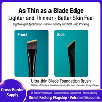 Kuas Foundation Ultra Tipis Rata Bulu Sintetis Kuas Makeup Kuas Concealer Tanpa Sambungan Stok Pabrik