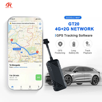 Rastreador GPS en Tiempo Real GT20 con Chip Integrado 4G LTE, Localizador de Vehículos con Cable a Prueba de Agua, Compatible con Tarjeta SD para PC y Gestión de Flotas