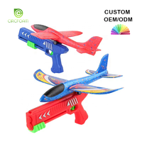 Lanceur d'avion en mousse Circfoam pour enfants, jouet de catapulte d'extérieur, portée de 15 m, tir d'avion, manège, jouets d'avion en mousse d'extérieur