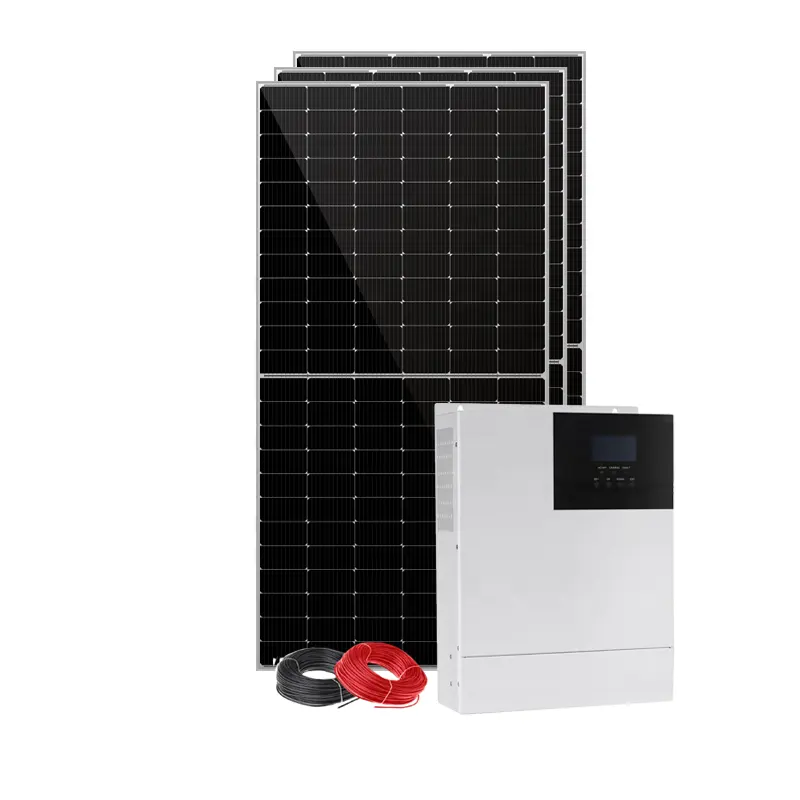 زجاج عاكس امتصاص ضوء عالي Cmec3kw نظام شبكة الطاقة الشمسية مع خدمة جيدة