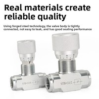 Válvula de Control de Flujo Hidráulico Serie STU STB, NPT 1/4 3/8 1/2 3/4, Válvula de Aguja Ajustable, Regulador de Velocidad de 5000 PSI para el Mercado Estadounidense