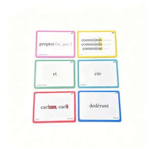 Muestra Gratuita de Tarjetas Educativas Impresas Personalizadas, Papel Resistente, Uso Familiar, con Caja, Diseño Portátil - Product Image 6