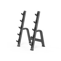 Support de Rangement Professionnel pour Barres de Musculation à 5 Niveaux, Support Commercial Robuste pour Haltères, Idéal pour la Salle de Sport et l'Entraînement de Force