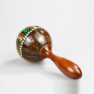 Instrumento de Percusión Orff, Maracas de Coco de Madera, Instrumentos de Ritmo para Niños, Agitadores, Instrumentos Musicales, Juguetes - Product Image 5