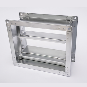Regolatore Elettrico Quadrato per Condotto d'Aria, Serranda Ermetica Manuale per Sistemi HVAC, per Esterni, Ospedali, Palestre, Scale, Corridoi, Seminterrati - Product Image 2