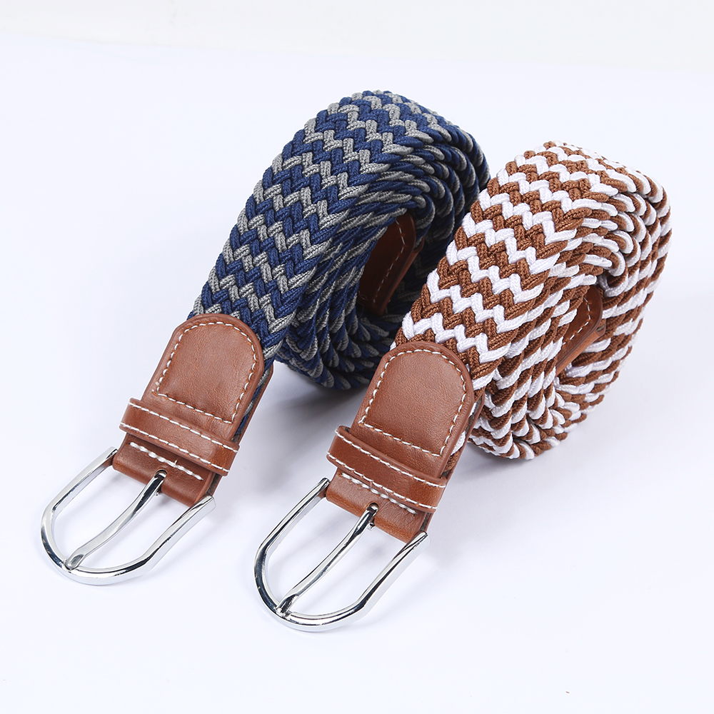 Wholesale Woven Stretch Fabric Braided Belt Webbing Belt for GarmentHot sale products