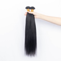 Nouvelle vente Super-septembre 100g K Tips Yaki Extension de cheveux humains droits Microlink V Tip Hair Install